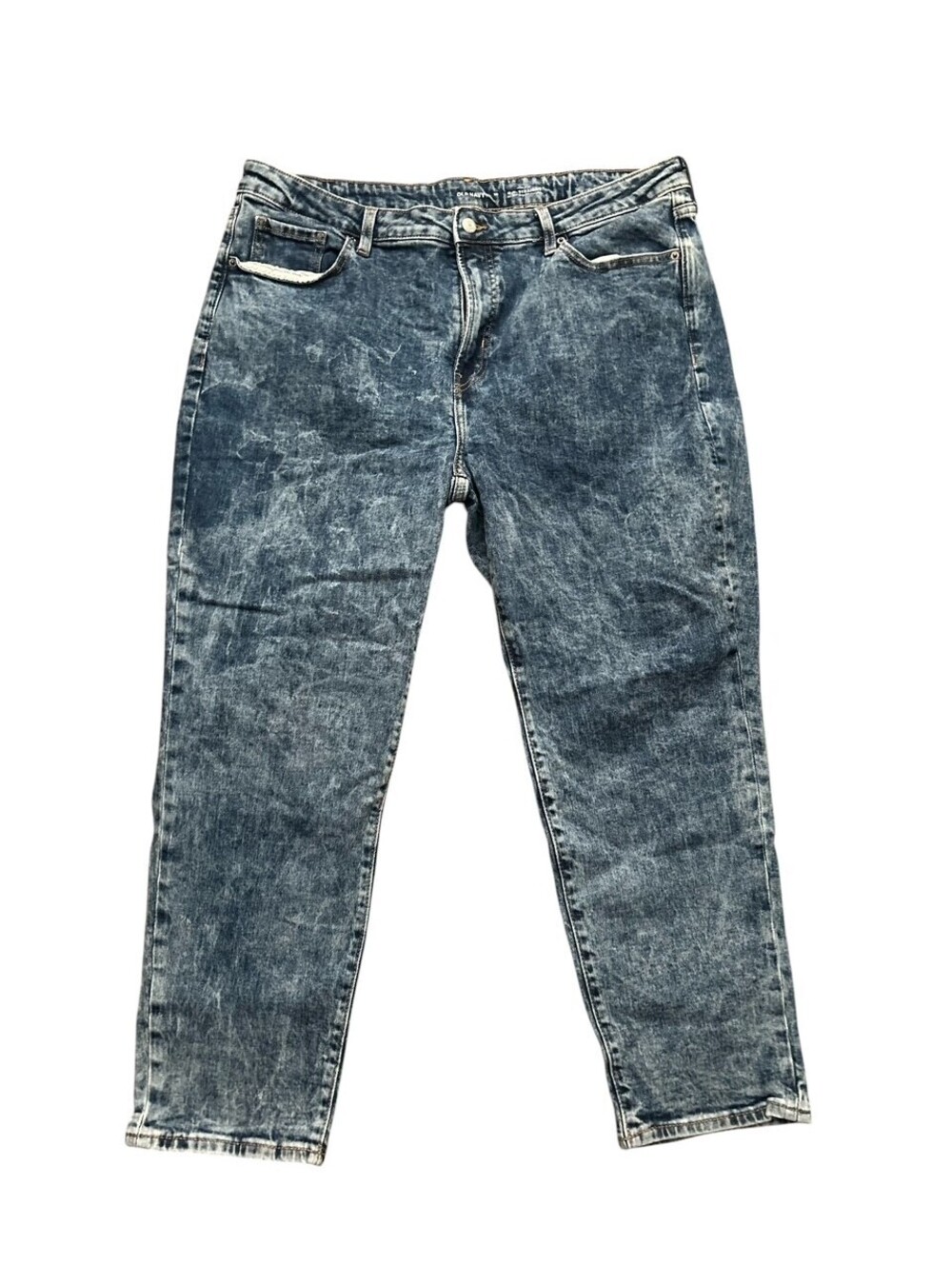 Old Navy Acid Wash High Rise O.G. Straight Size 18 Indie Grunge Retro 80s